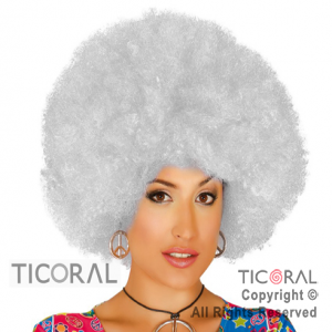 PELUCA AFRO SUPER HS7530-1 BLANCO x 1